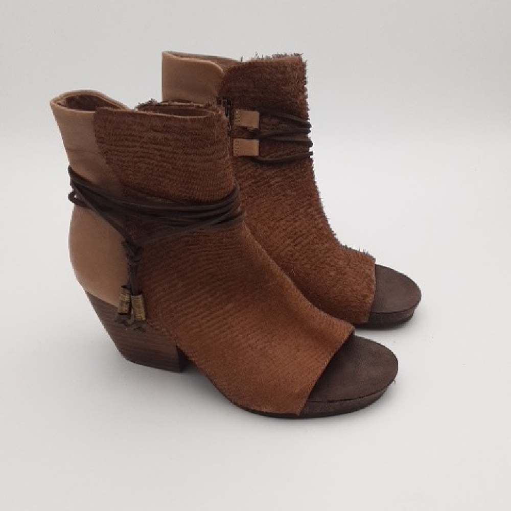 OTBT Women's Vagabond Open Toe
Booties Brown Ankle chunky Y2K festival women 8.5 - Picture 2 of 15